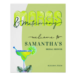 Pôster Margs Matrimony Tequila Chá de panela Bach Welcome