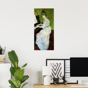 Pôster Marguerite Gachet ao Piano por Vincent van Gogh
