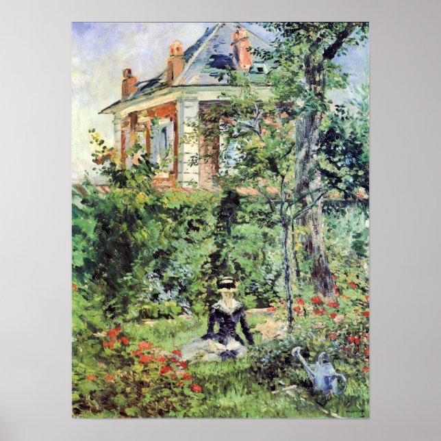 Poster Marguerite in the Garden of Bellevue (Frente)