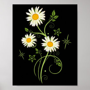 Poster Marguerites Daisy Primavera Summer Daisies Flor 1