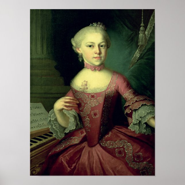 Poster Maria-Anna Mozart, chamada 'Nannerl' (Frente)