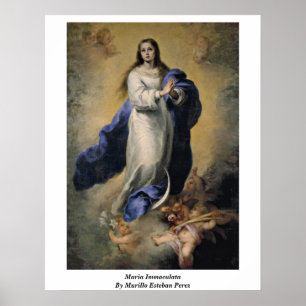 Poster Maria Immaculata Por Murillo Esteban Perez