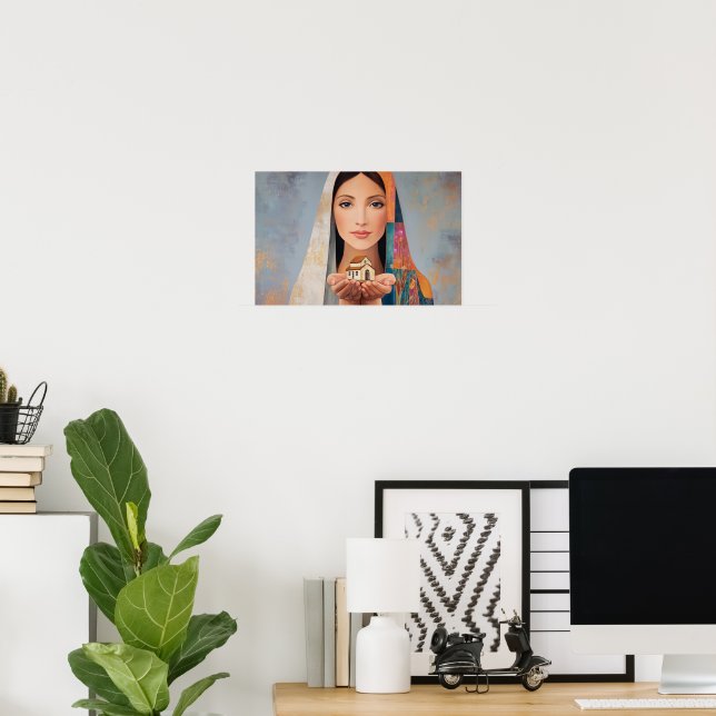Poster Maria Mãe da Igreja, Refúgio de Graça (Escritório em casa)