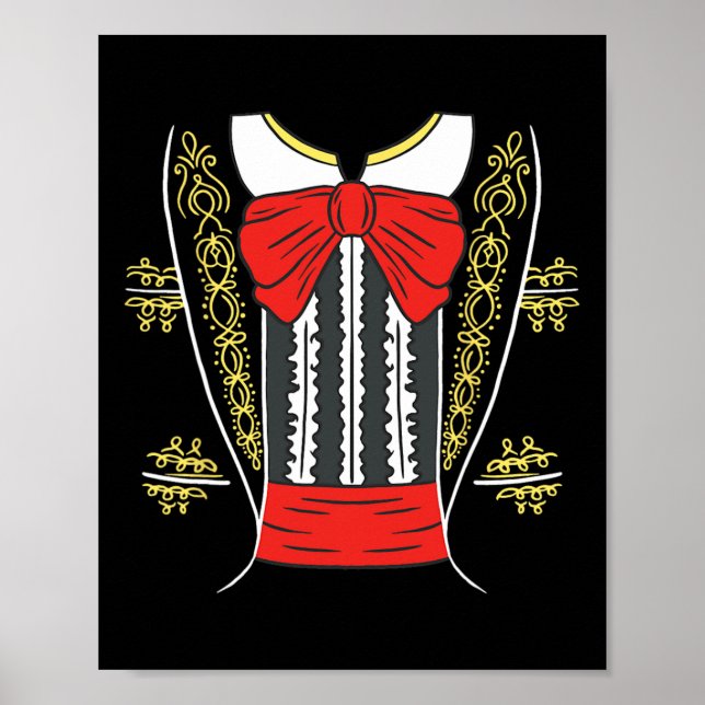 Poster Mariachi Charro Costume Mexicano Para Cinco De May (Frente)