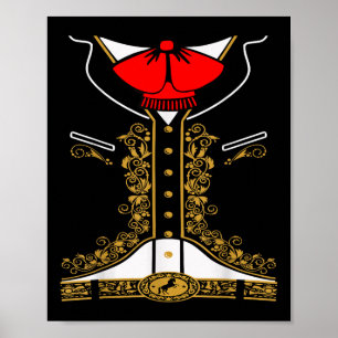 Poster Mariachi Charro Costume Mexicano Para Cinco De May