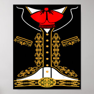 Poster Mariachi Charro Costume Mexicano Para Cinco De May