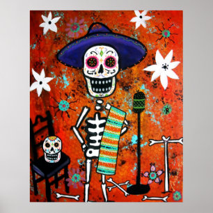 PÔSTER MARIACHI DIÂMETRO DE LOS MUERTOS