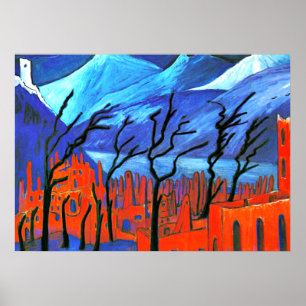 Pôster Marianne von Werefkin - Rote Stadt
