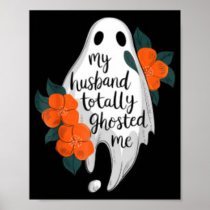 Poster Marido Desapareceu Fantasia Divertida de Halloween
