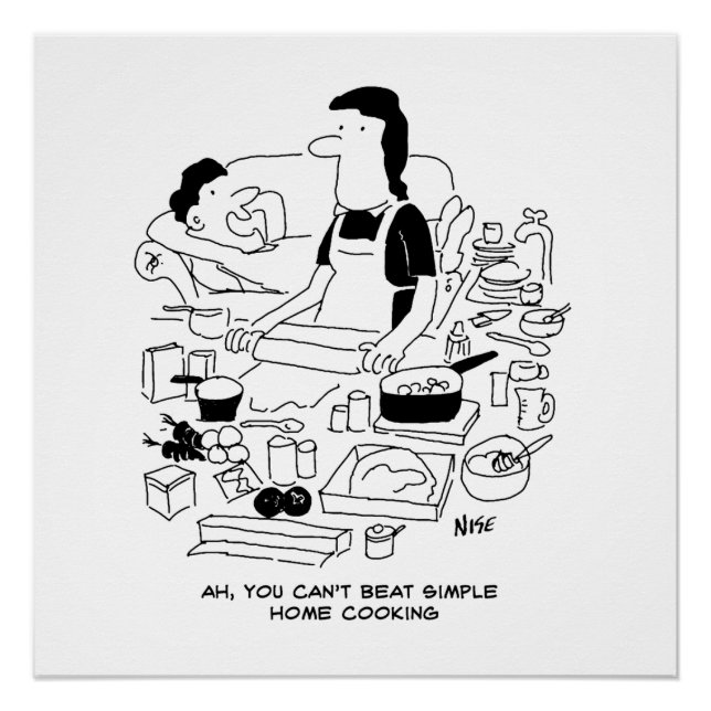 Pôster Marido diz: "Você não consegue vencer o simples Co (Frente)