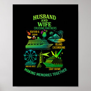 Poster Marido E Esposa Casal Correspondente Férias De Cru