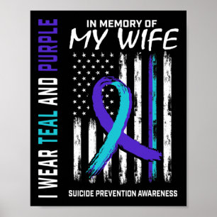 Poster Marido Em Memória Da Consciência Do Suicídio Da Es