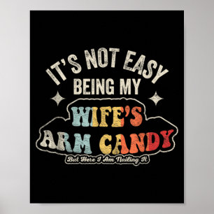 Poster Marido Engraçado Parceiro da Esposa Humor Retro Ca