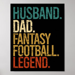 Poster Marido Pai Lenda do Futebol Fantasia Roupa Diverti