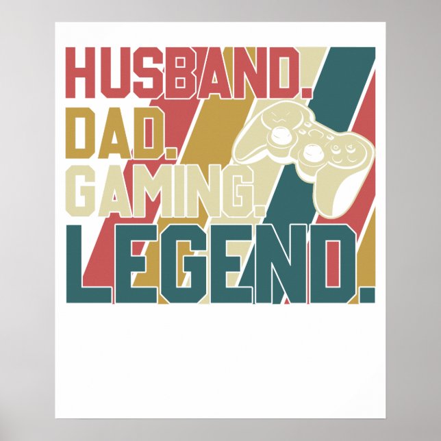 Poster marido pai lenda dos jogos (Frente)