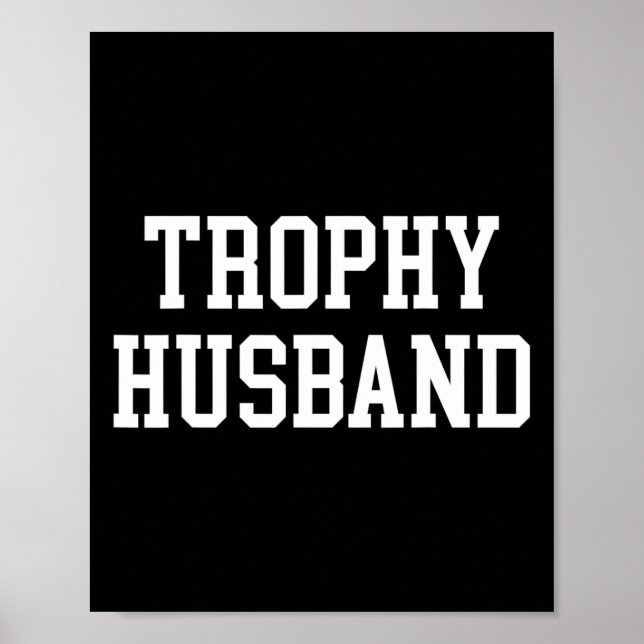 Poster Marido Pai Piada Funny Trophy Marido (Frente)