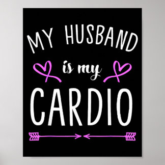 Poster Marido sarcástico é cardio marido é cardio