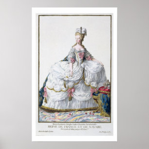 Poster Marie Antoinette (1752-93) 'de DES Estam de