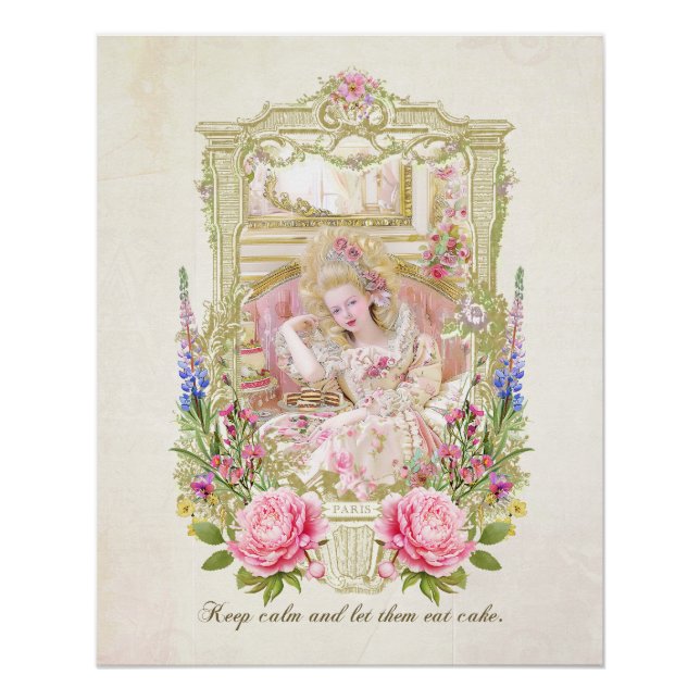 Pôster Marie Antoinette let them eat cake poster (Frente)