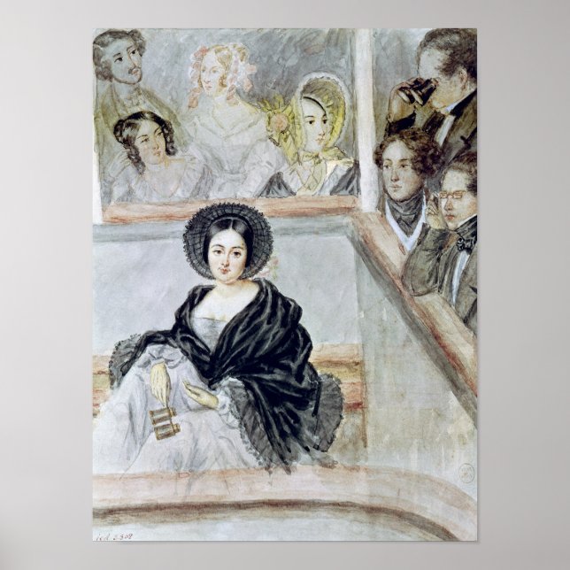 Pôster Marie Duplessis no Teatro (Frente)