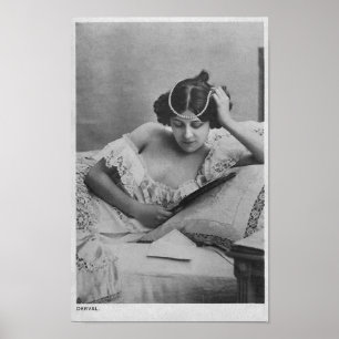 Poster Marie-Louise Derval - imagem do vintage