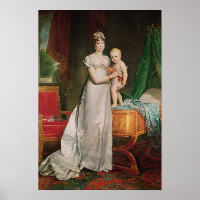 Pôster Marie Louise e o Rei de Roma (Frente)