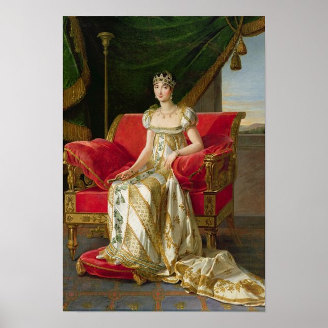 Pôster Marie Pauline Bonaparte Princess Borghezio, 1808 (Frente)
