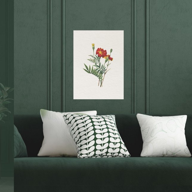 Poster Marigolds Botânicos Vintage Look (Criador carregado)