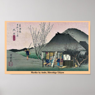 Pôster Mariko por Ando, Hiroshige Ukiyoe