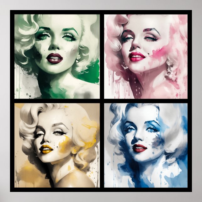 Poster marilyn ink 4/4 all in one (Frente)