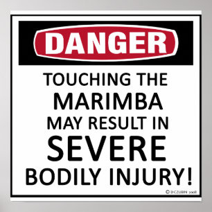 Poster Marimba do perigo