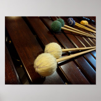Pôster Marimba Mallets em Marimba