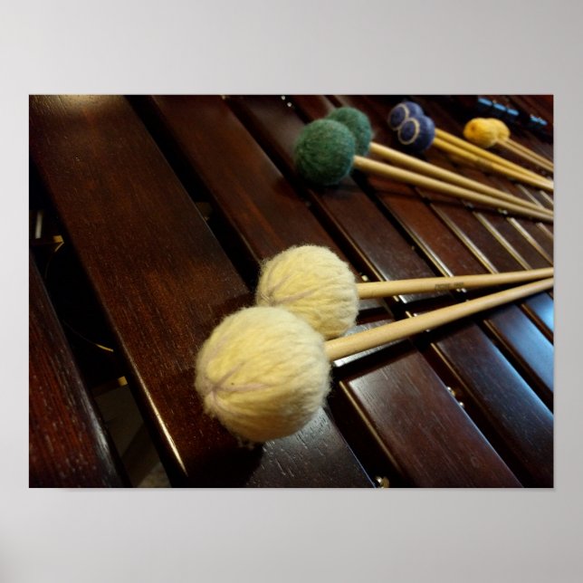 Pôster Marimba Mallets em Marimba (Frente)