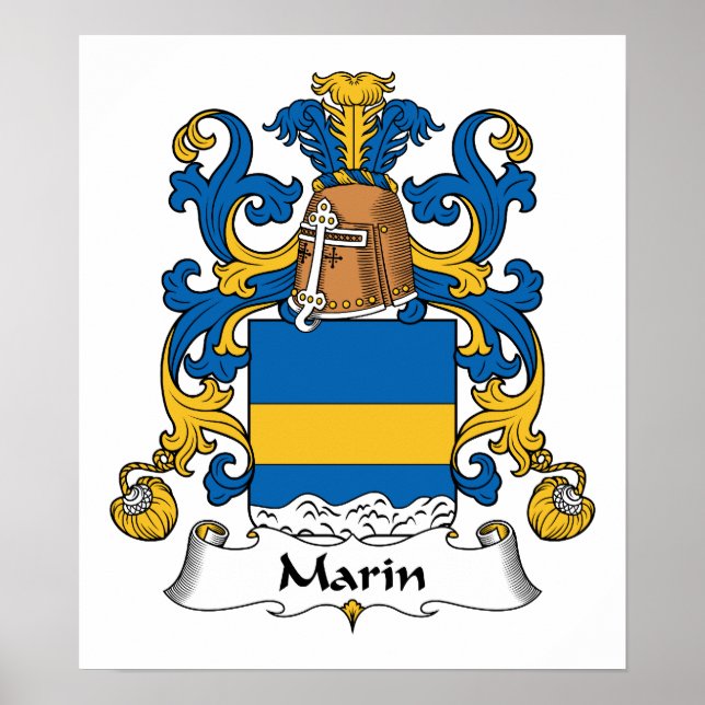 Poster Marin Family Crest (Frente)