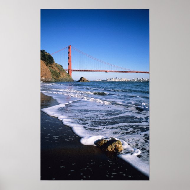 Pôster Marin Headlands, Golden Gate Bridge; San (Frente)