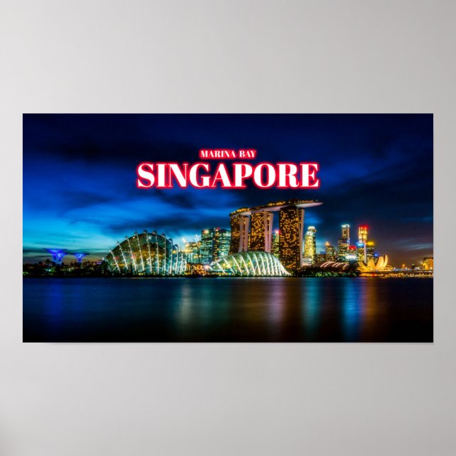 Poster Marina Bay - Singapura (Frente)