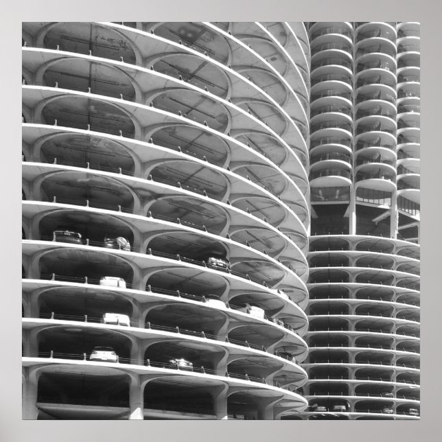 Pôster Marina City Chicago (Frente)