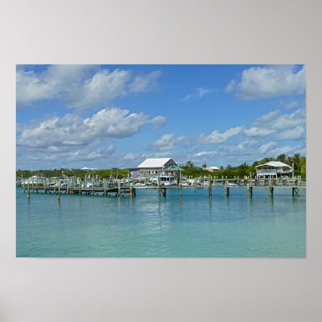 Poster Marina das Bahamas, Grande Ilha Abaco (Frente)