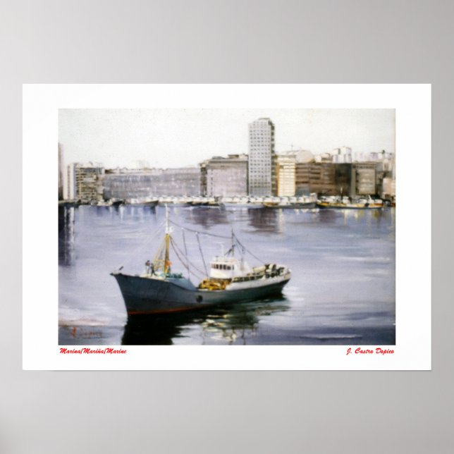 Poster Marina/Mariña/Marine (Frente)