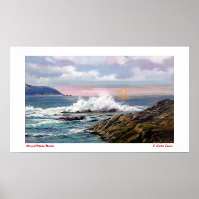 Poster Marina/Mariña/Marine (Frente)