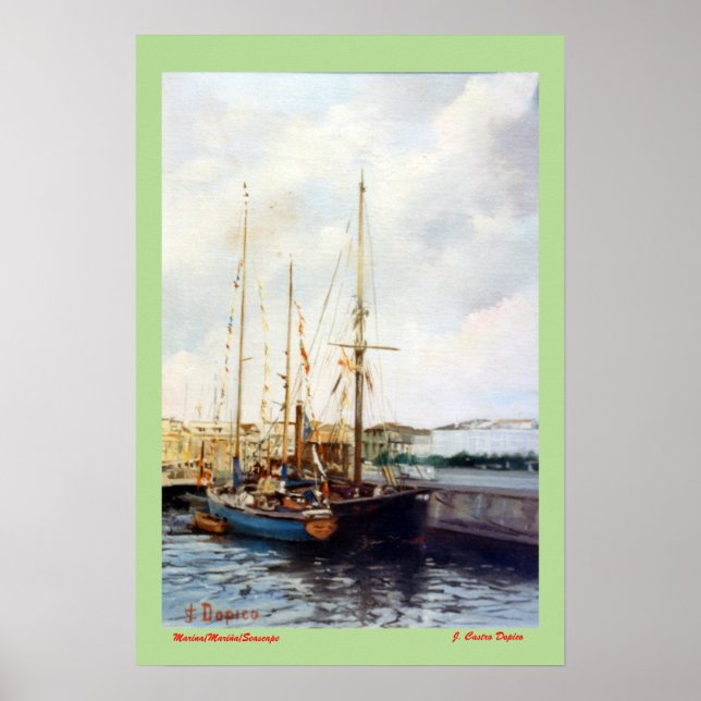 Poster Marina/Mariña/Seascape (Frente)