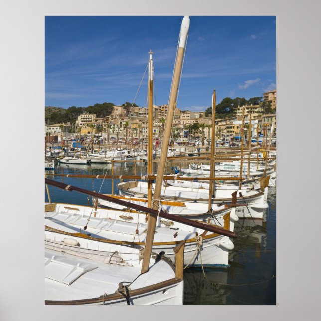 Pôster Marina, Port de Soller, costa oeste, Maiorca, (Frente)