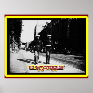 PÔSTER MARINAS NEGRAS EM 1943 HARLEM NOVA IORQUE 1943