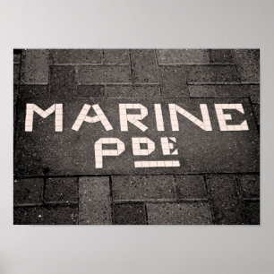 Poster Marine Parade, Napier, Nova Zelândia