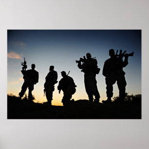 Poster Marine Silhouettes