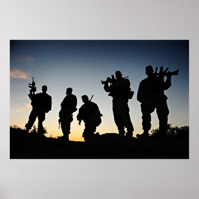 Poster Marine Silhouettes (Frente)