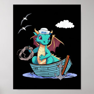 Poster Marinheiro de Barco Marítimo Dragão do Mar Marinhe