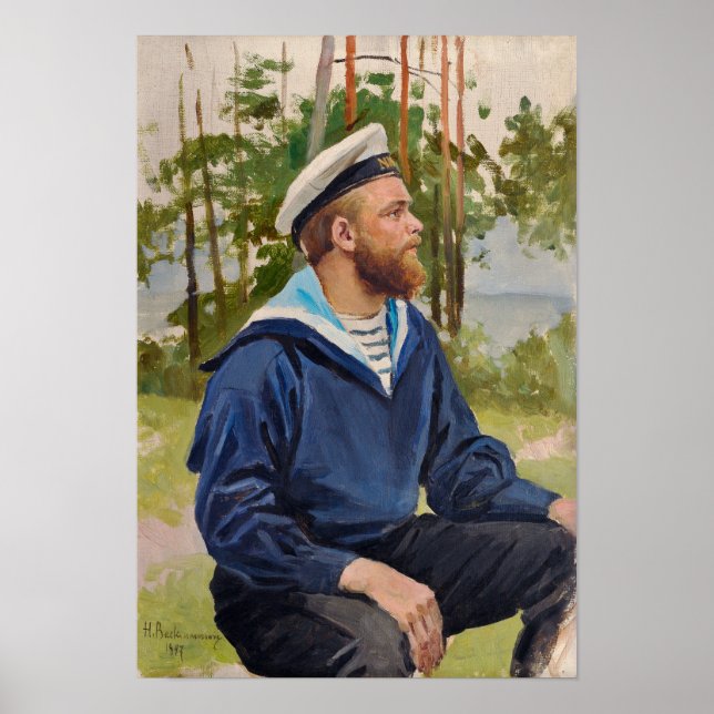 Pôster Marinheiro por Backmansson (Frente)