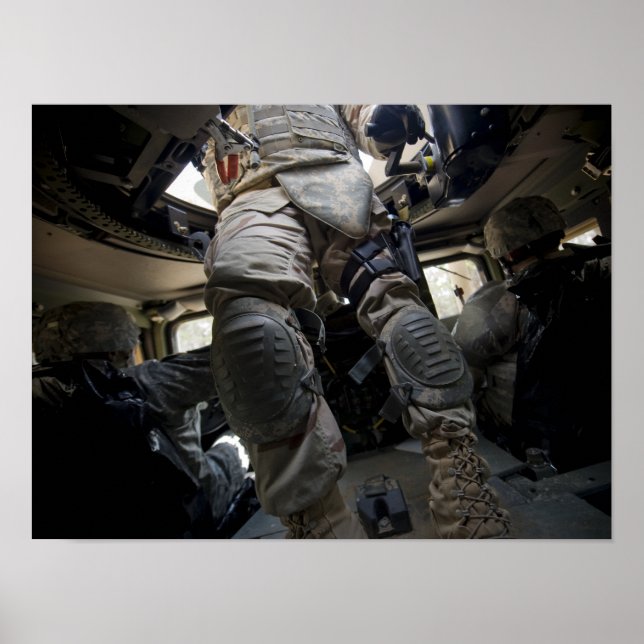 Poster Marinheiros aprendem procedimentos de transporte (Frente)