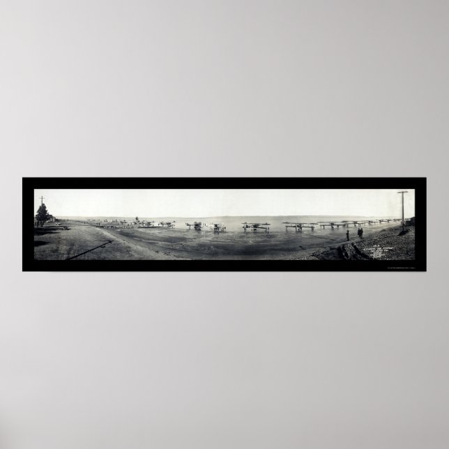 Pôster MARINHO Aviões dos EUA Foto 1918 (Frente)